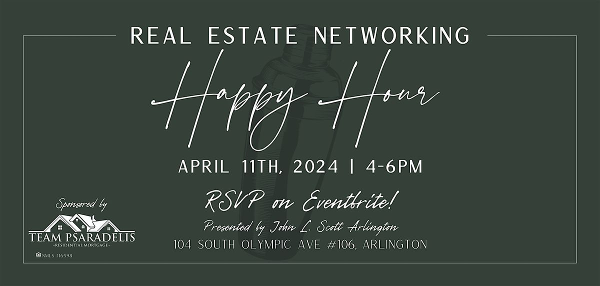 Real Estate Networking Happy Hour, 104 S Olympic Ave, Arlington, 11 ...