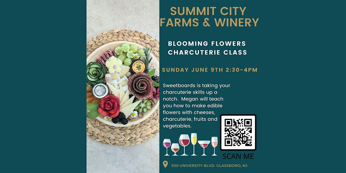 Blooming Flowers Charcuterie & Wine Flight, Summit City Farms