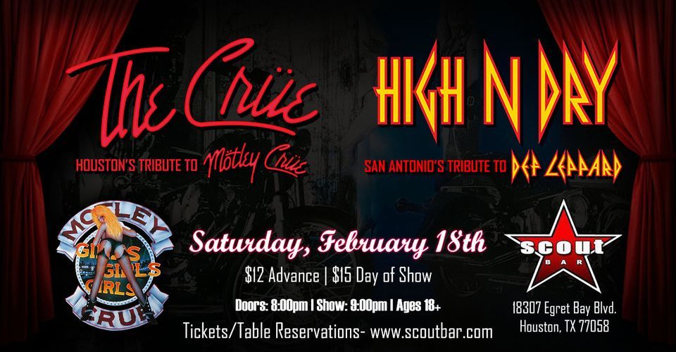 THE CRUE Houstons tribute to Motley Crue + HIGH N DRY San Antonios