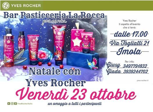 Open Day Natale Yves Rocher Pasticceria La Rocca Lounge Bar Imola 23 October