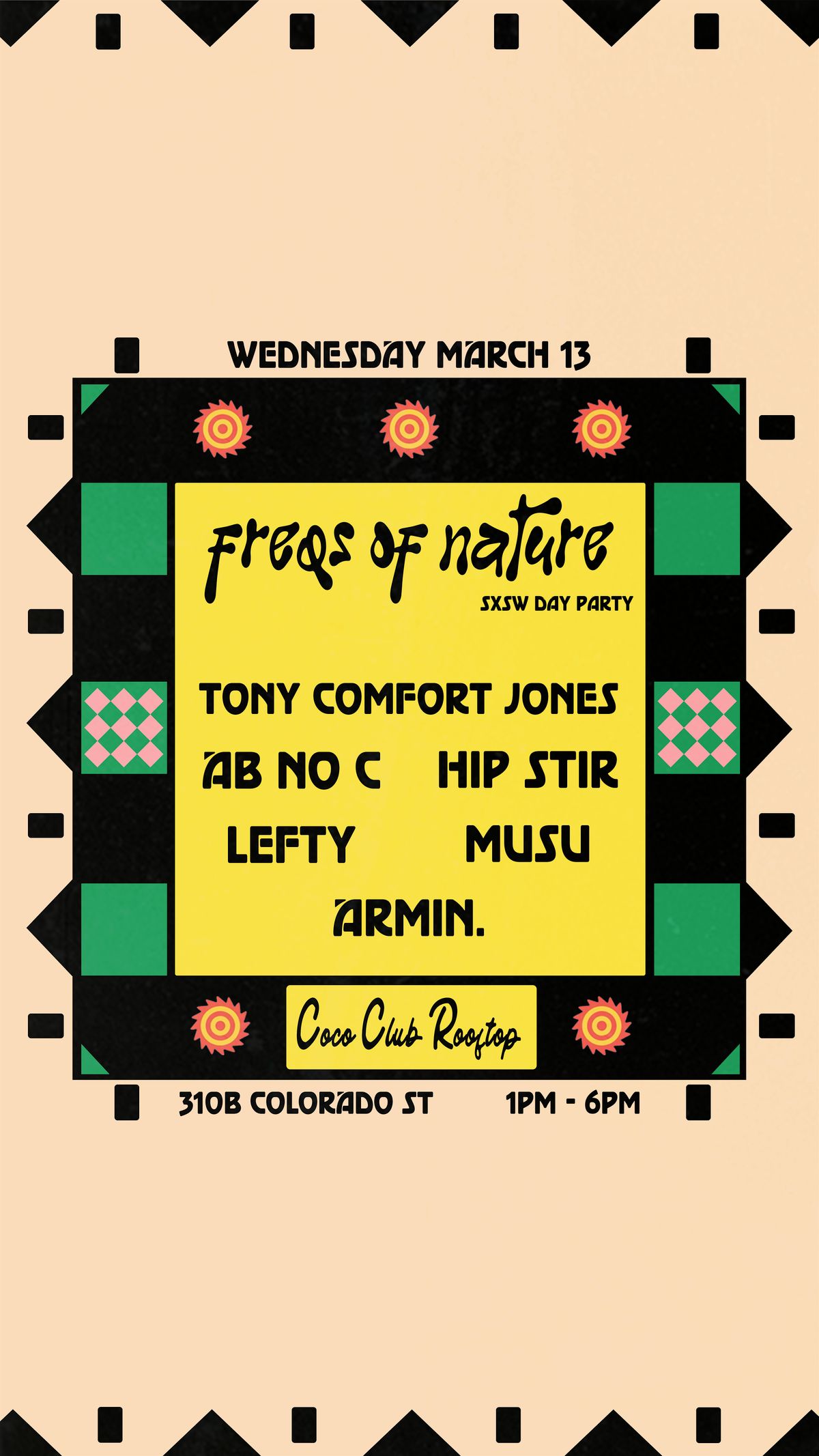 Freqs of Nature, Coconut Club, Austin, 13 March 2024 AllEvents.in