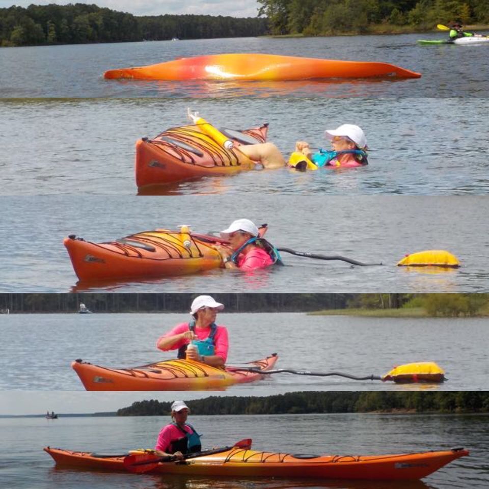Kayak Rescues Pool Session, Mary Perry Ragsdale YMCA, Trinity, March