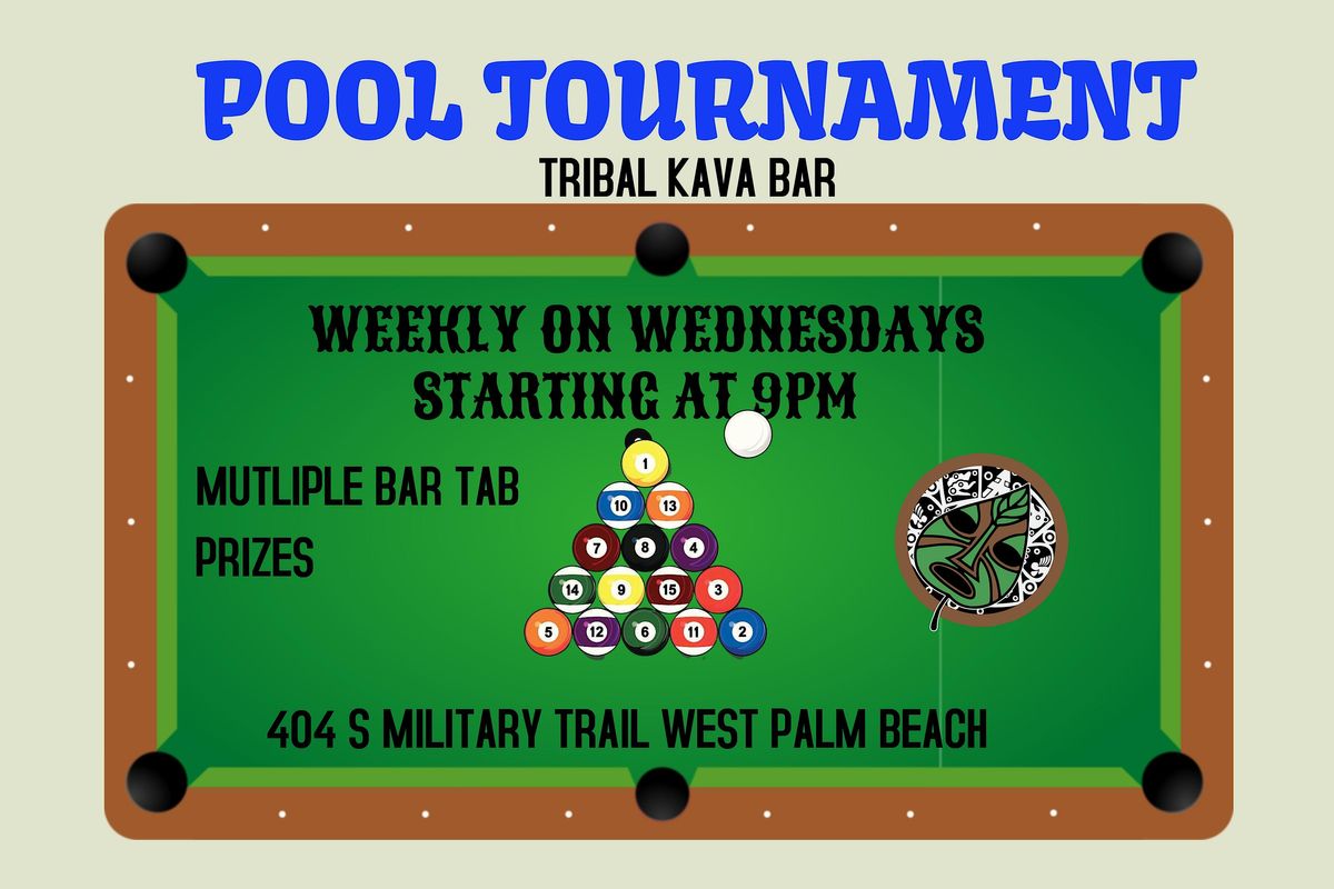 WEEKLY POOL TOURNAMENT AT TRIBAL KAVA BAR WEST PALM BEACH | Event in West Palm Beach | AllEvents