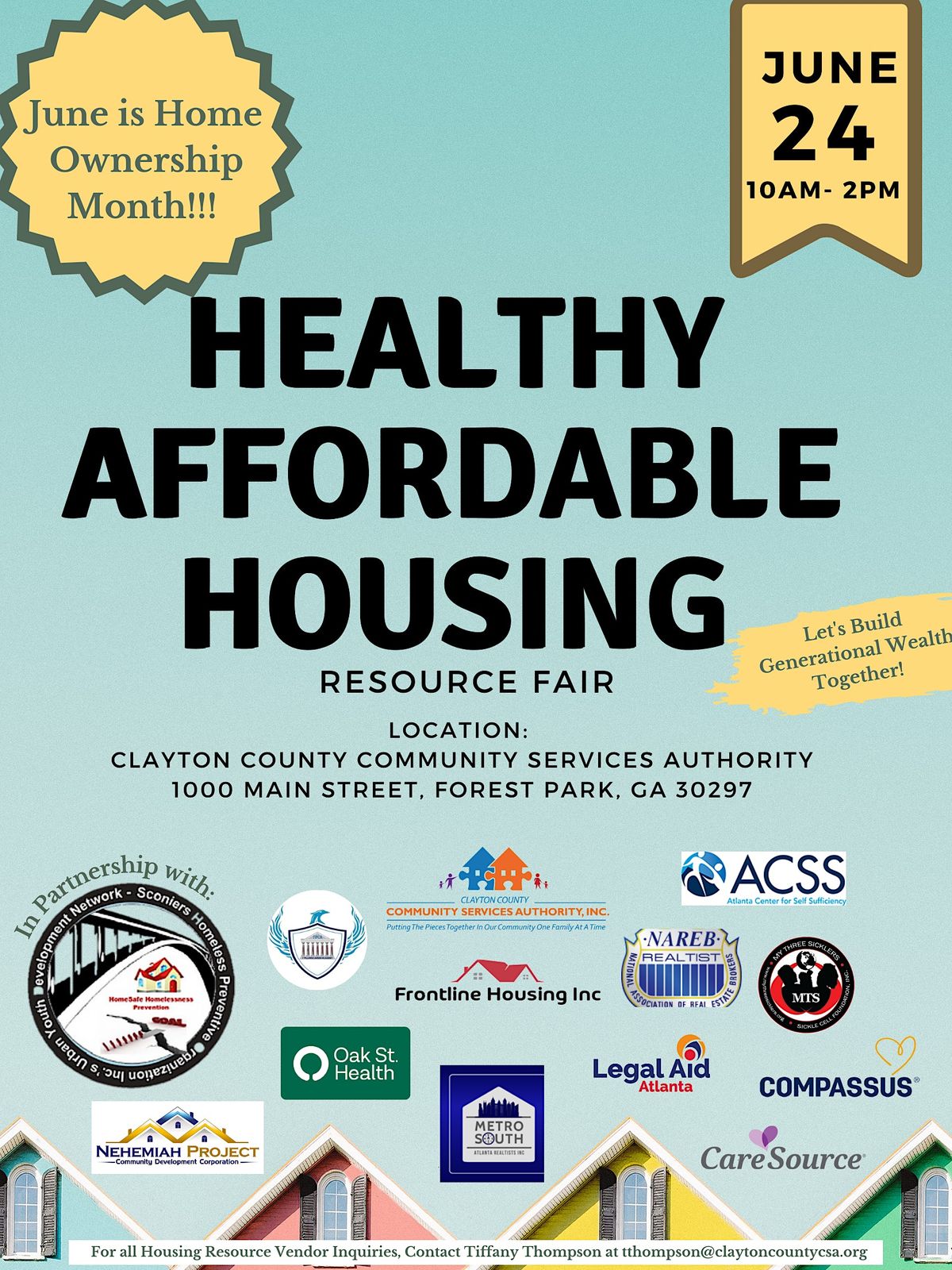 Healthy Affordable Housing Resource Fair, Clayton County Community ...