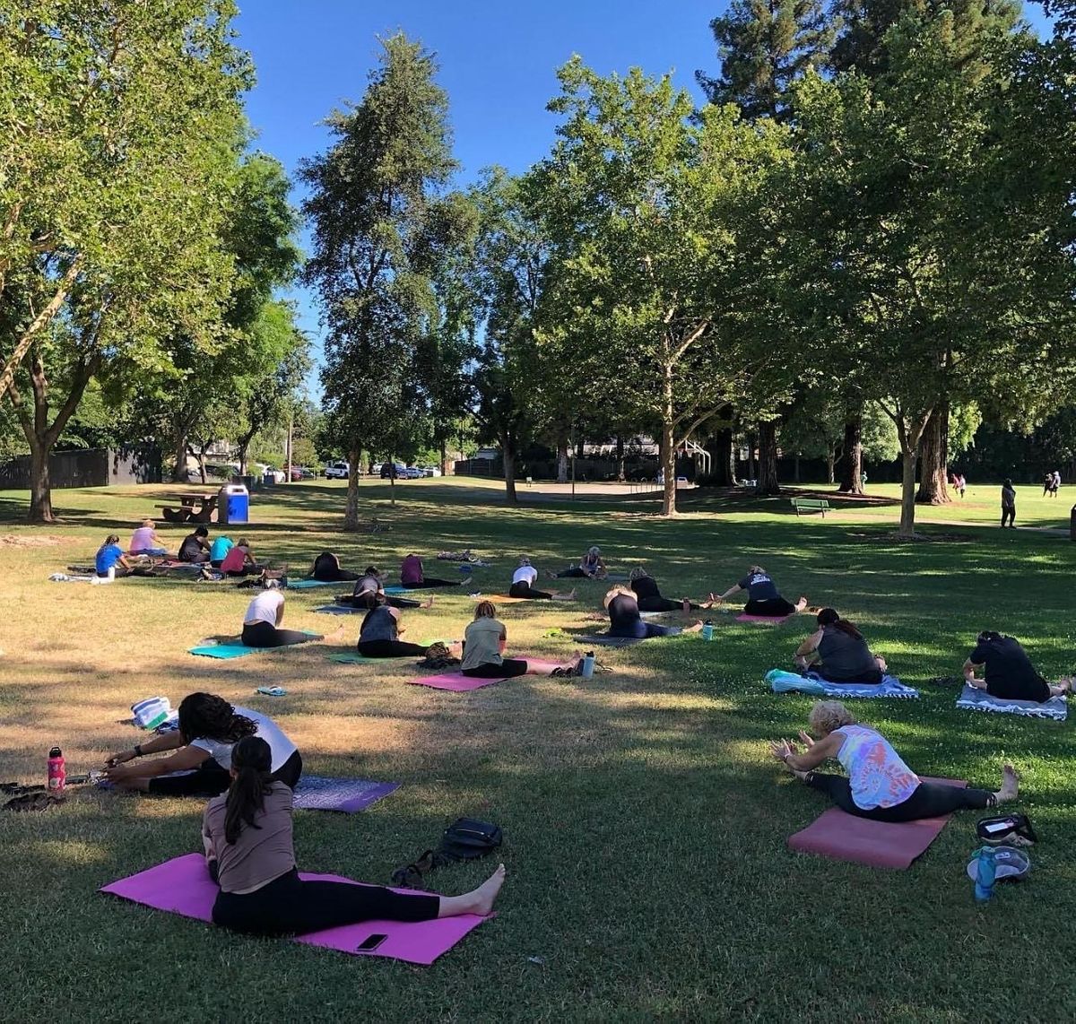 Blue Zones Project Yuba Sutter Wellness Event Yoga in the Park, Sam