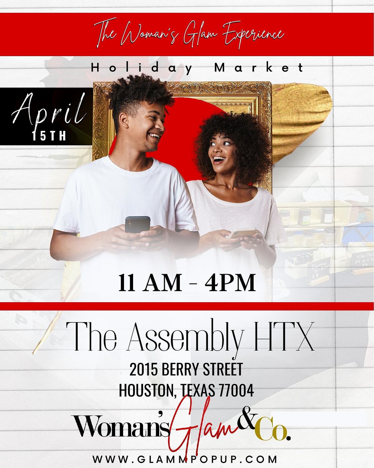 The Woman’s Glam Experience Holiday Market, The Assembly HTX, Houston