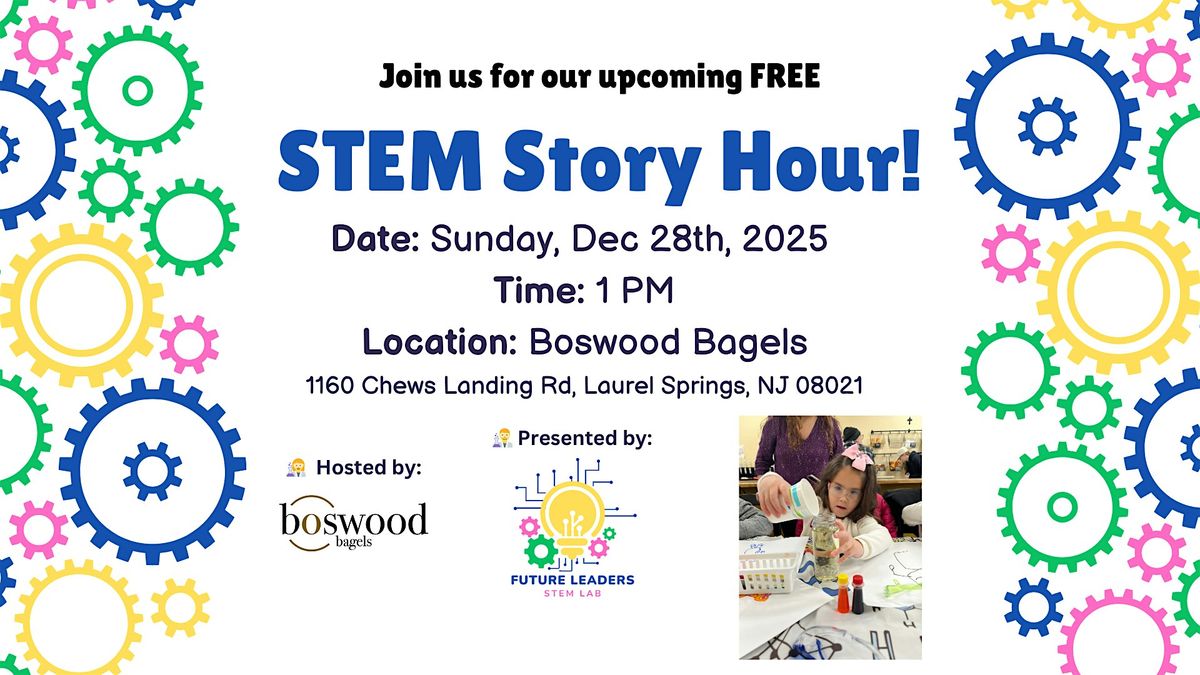 December STEM Story Hour at Boswood Bagels, 28 December | Event in Laurel Springs | AllEvents
