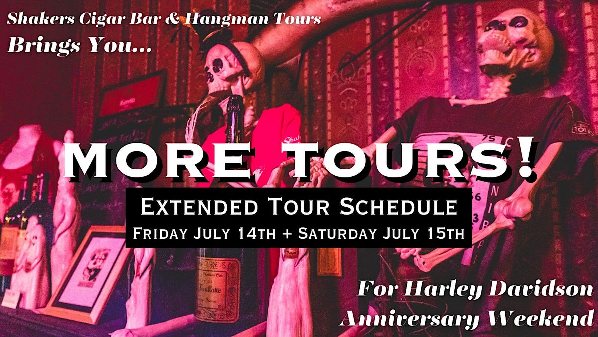 Extended Hangman Tour Schedule for 120th Anniversary Biker Fest