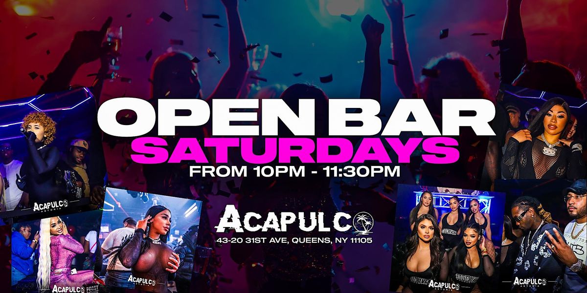 Open Bar Saturdays At Acapulco Astoria, Acapulco Sports Bar