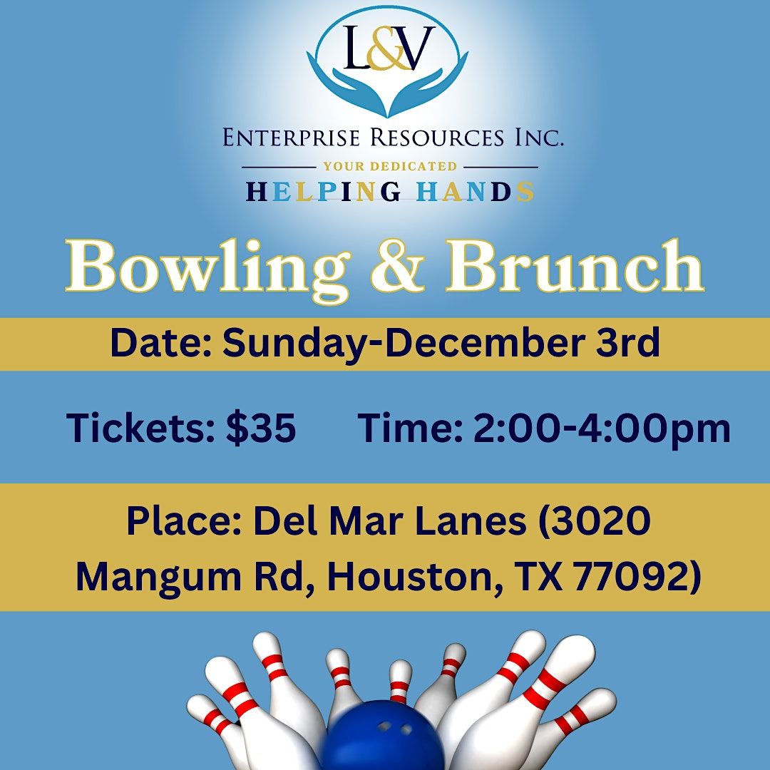 L&V Bowling and Brunch, Del Mar Lanes, Houston, December 3 2023