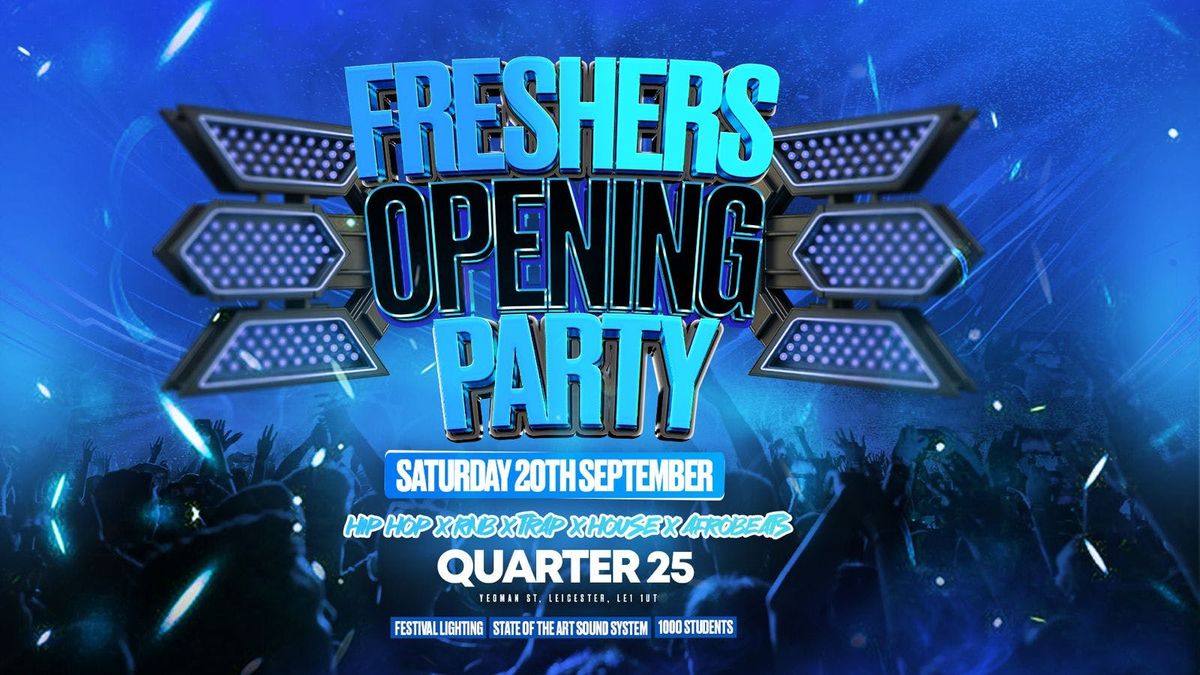 Freshers Opening Party - Saturday 20th September [Limited £5 Tickets], 20 September | Event in Leicester