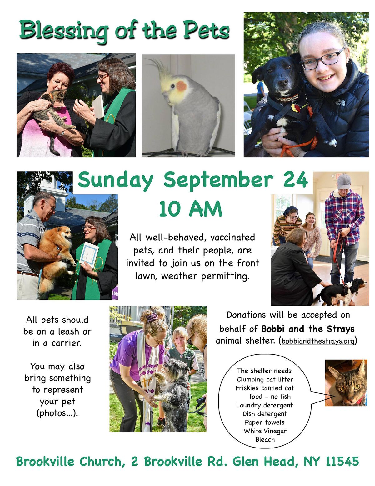 Blessing of the Pets, 2 Brookville Rd, Glen Head, September 24 2023