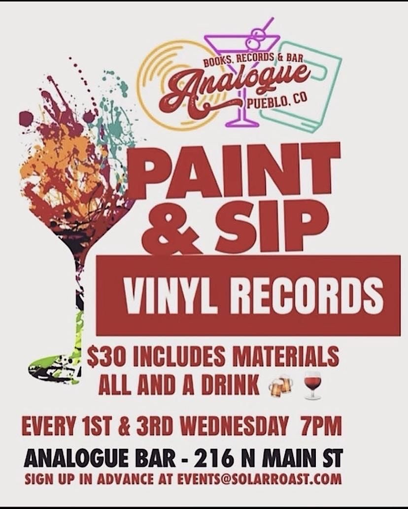 Paint & Sip Nights at Analogue!, Analogue Books & Records, Pueblo, 6 June to 20 March | AllEvents.in