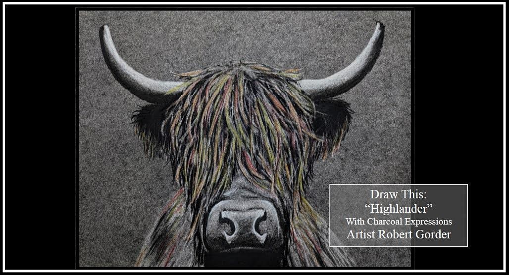 Charcoal Drawing Event "Highlander" in La Crescent, Sports Hub Bar