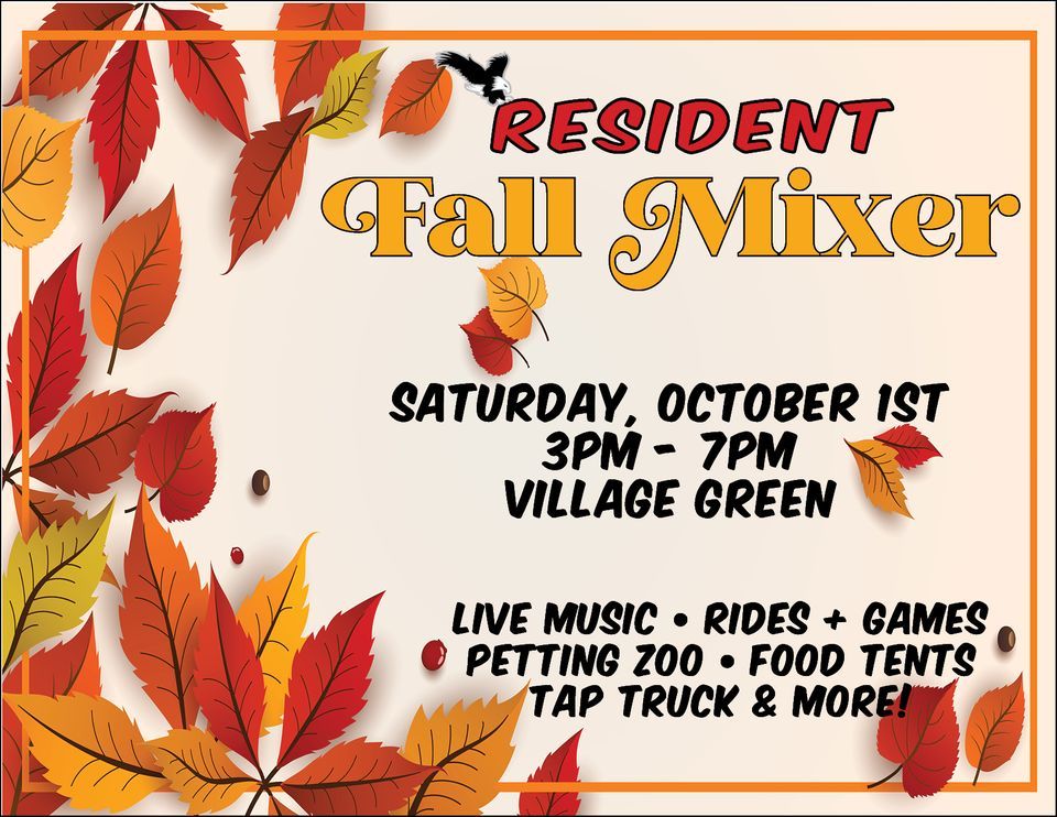 Resident Fall Mixer POSTPONED Eagle Landing An East West Community Resident Fall Mixer POSTPONED Eagle Landing An East West Community