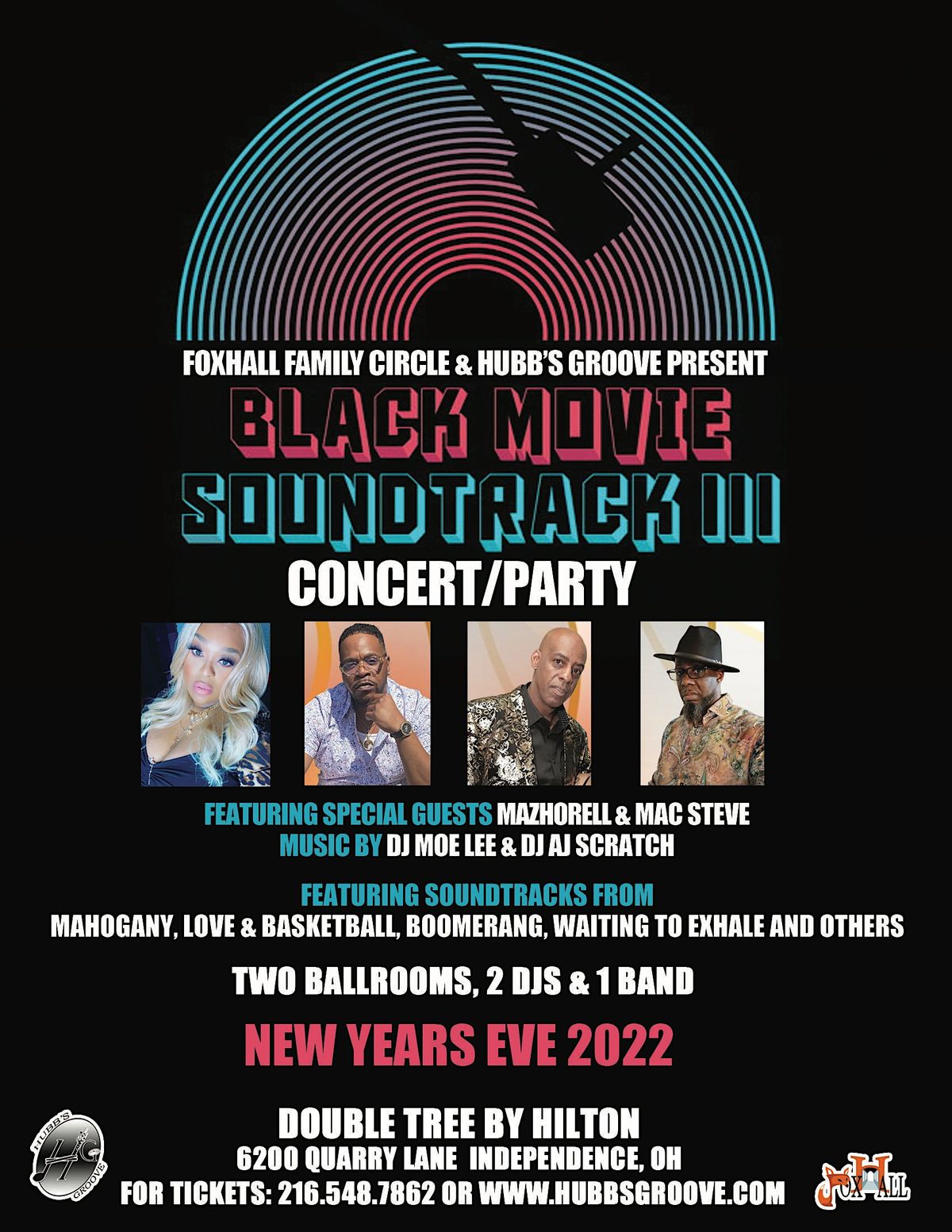 New years Eve 2023 Concert Party Giveaway, DoubleTree by Hilton Hotel