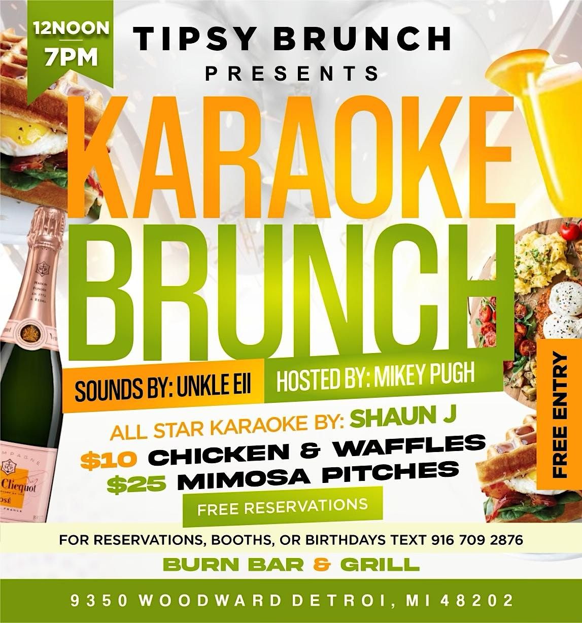 TIPSY BRUNCH presents KARAOKE BRUNCH | Event in Detroit | AllEvents