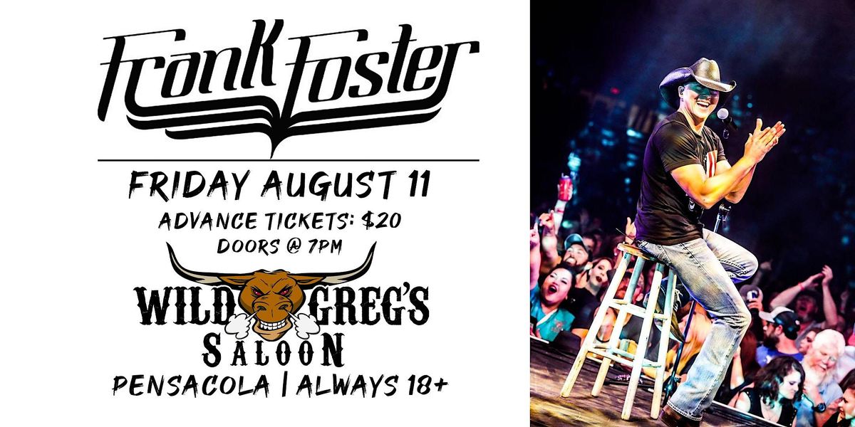 Frank Foster live in concert, Wild Greg's Saloon, Pensacola, August 11