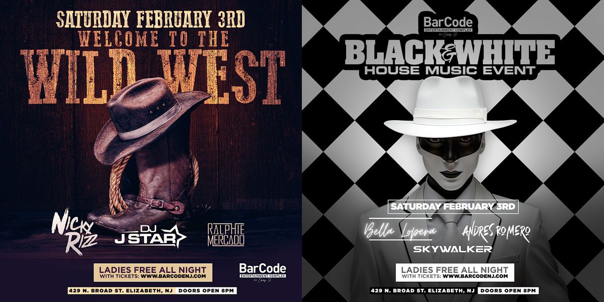 Wild West and Black & White Party | BarCode Elizabeth, NJ, BarCode ...