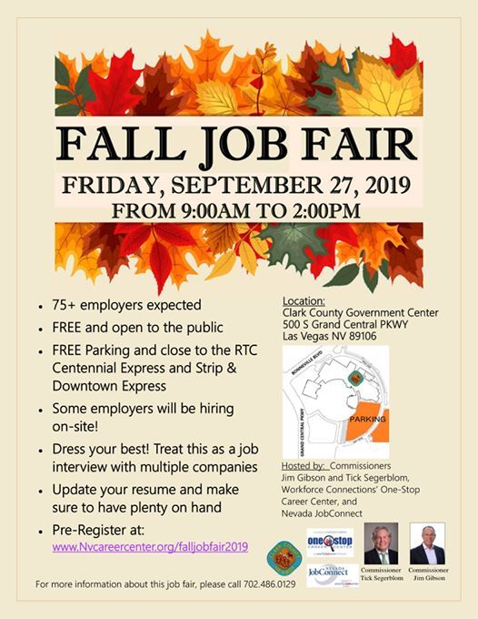 2019 Fall Job Fair, Clark County, Nevada, Las Vegas
