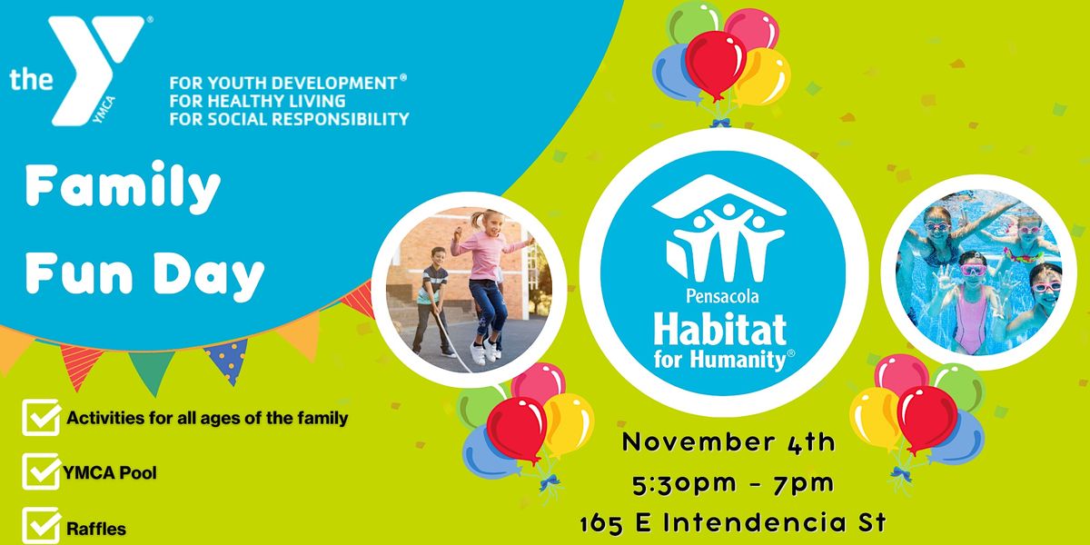 Family Fun Day, Bear Levin Studer Family YMCA, Pensacola, November 4
