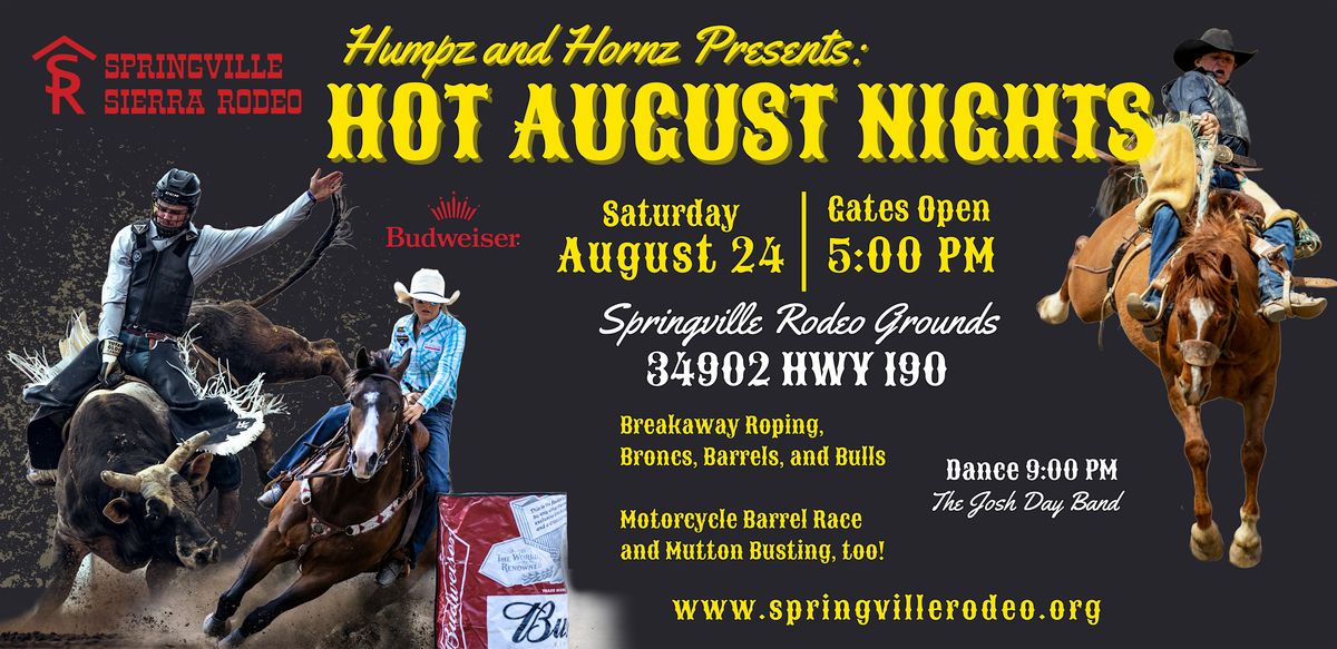 Springville Rodeos Hot August Nights: Breakaway, Broncs, Barrels ...