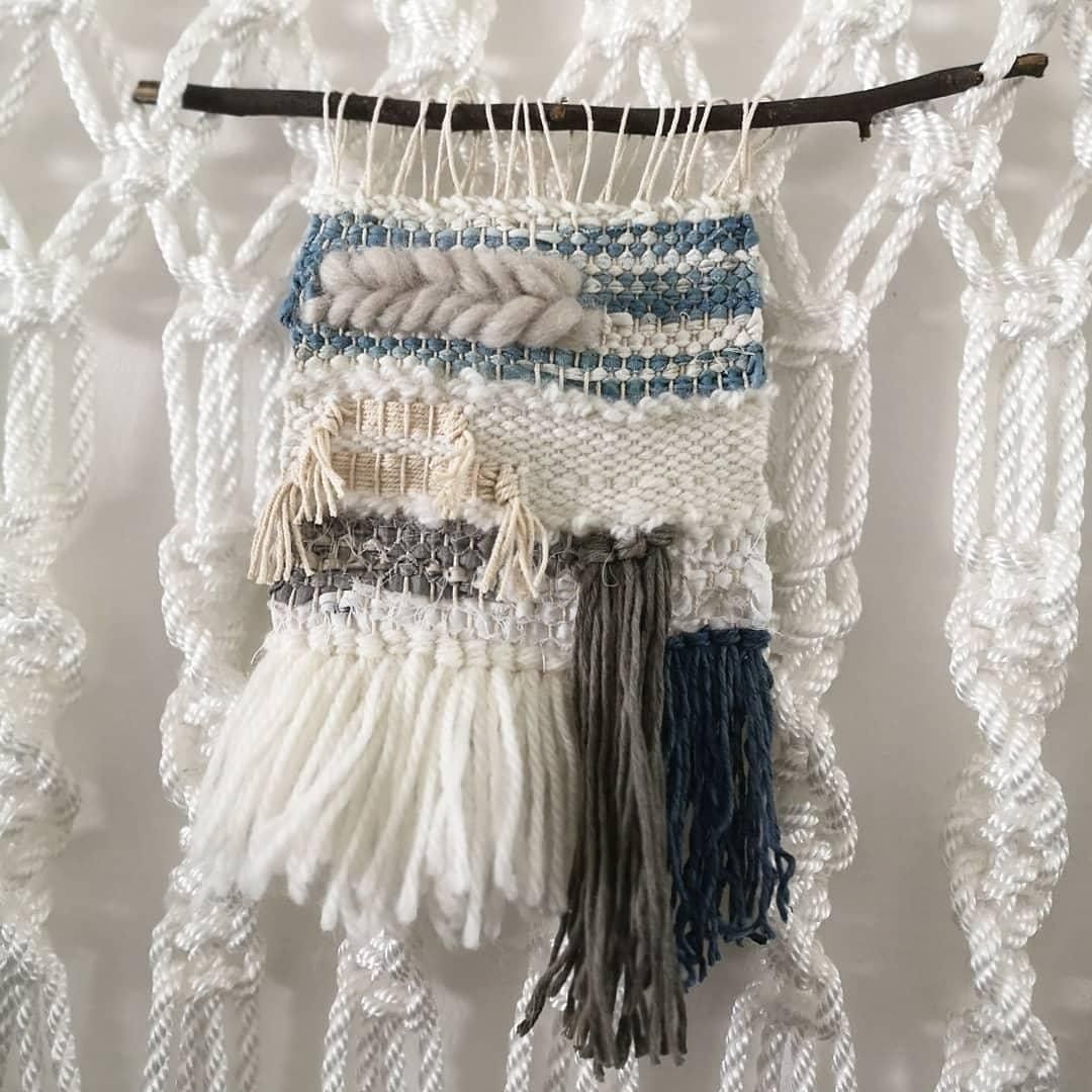 Weaving Loom Upcycling Textile Waste by Nyananyana Eco