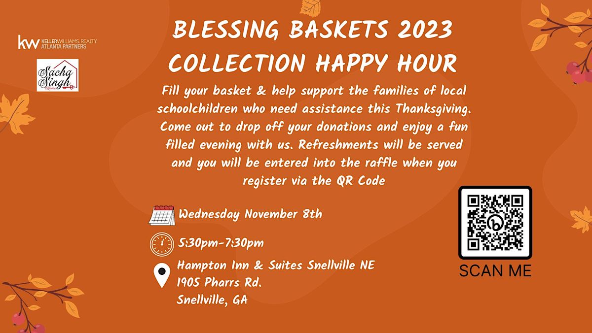Blessing Baskets 2023 Collection Happy Hour, Hampton Inn & Suites