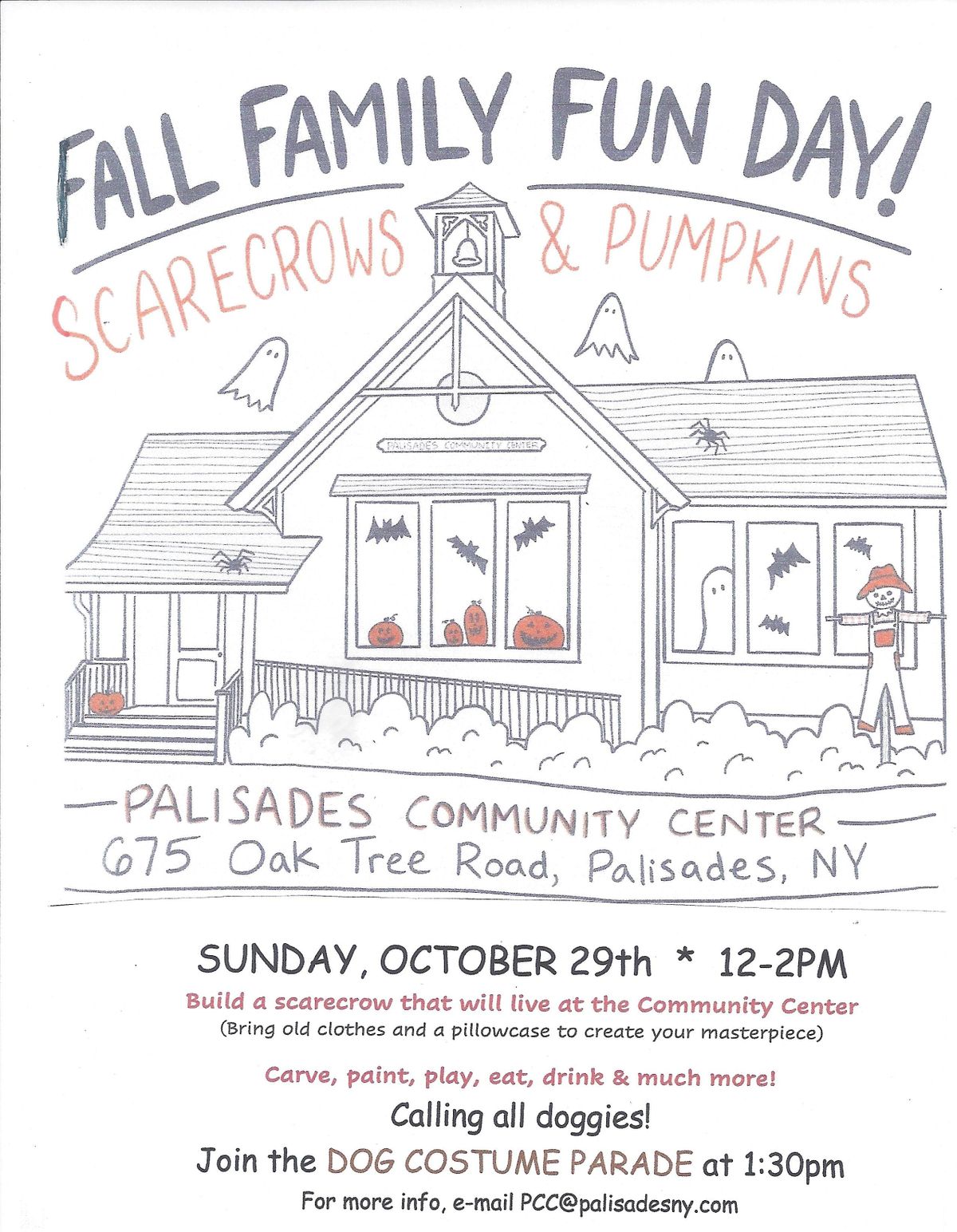 Scarecrows & Pumpkins & Dog Costume Parade, Palisades Community Center