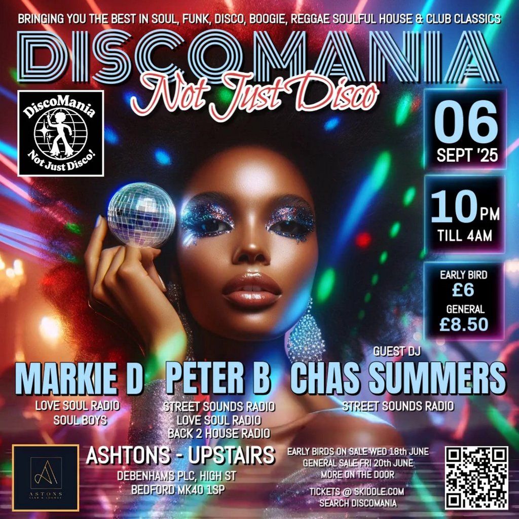 Discomania-"not just Disco", 6 September | Event in Bedford | AllEvents