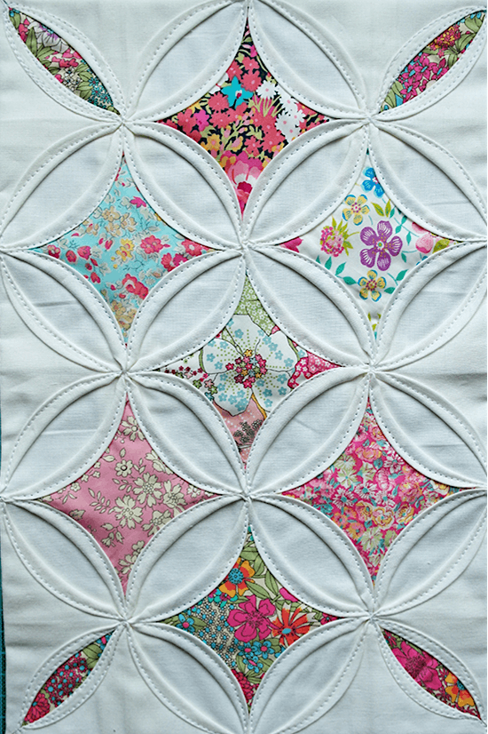 Cathedral Window Patchwork (machine sewing), Blue House Fabrics