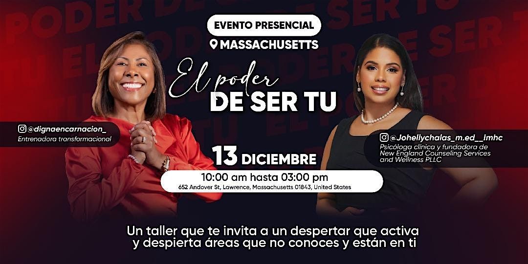 El Poder De Ser Tu, 13 December | Event in Lawrence | AllEvents
