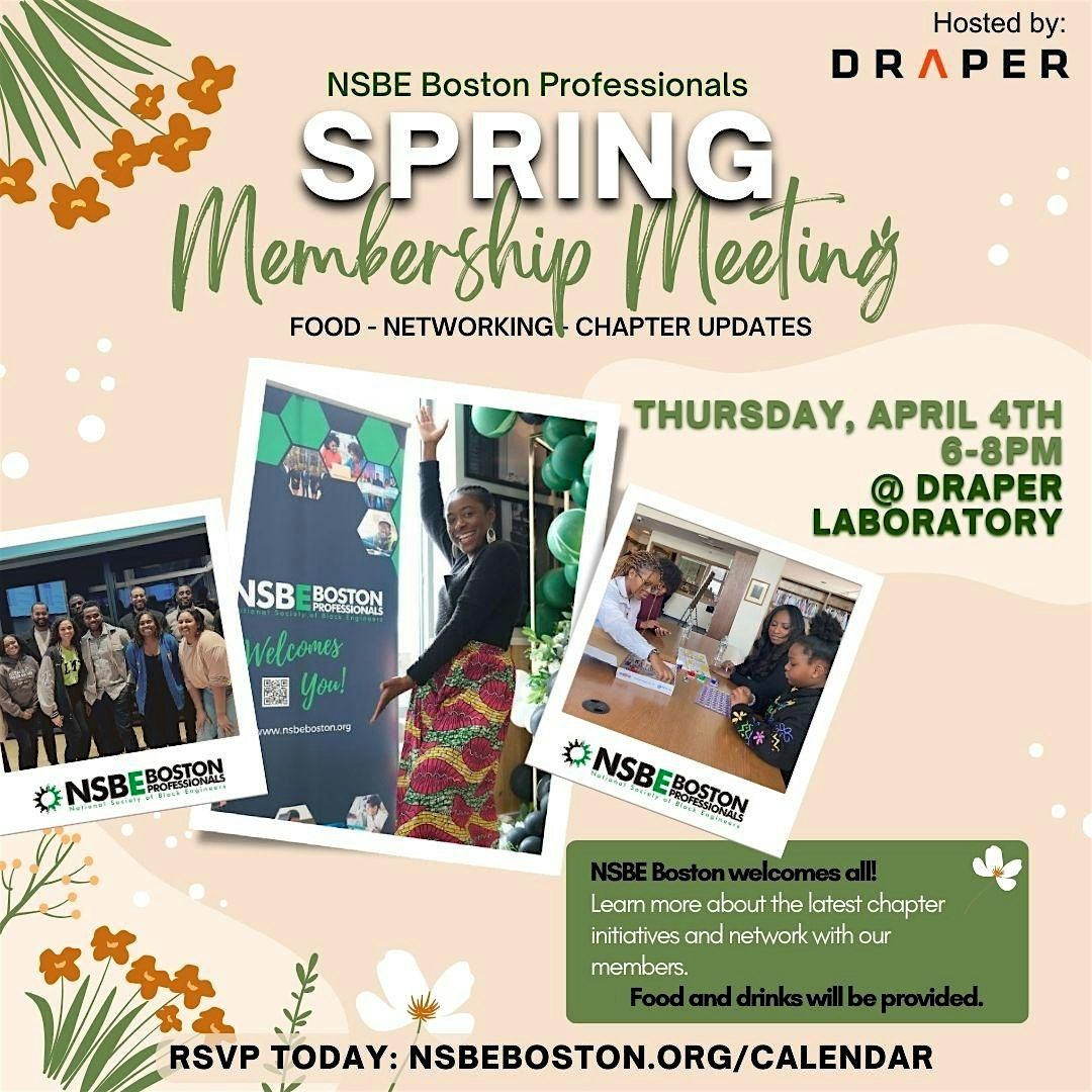 NSBE Boston Spring Membership Meeting, Draper Laboratory, Cambridge, 4
