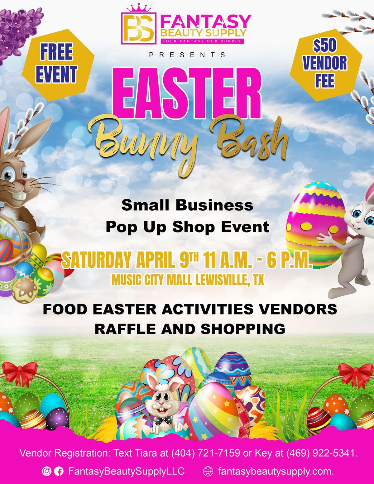 Easter Bunny Bash Small Business Pop Up Shop Event Music City Mall Lewisville April 9 22 Allevents In Easter Bunny Bash Small Business Pop Up Shop Event Music City Mall Lewisville April 9 22 Allevents In