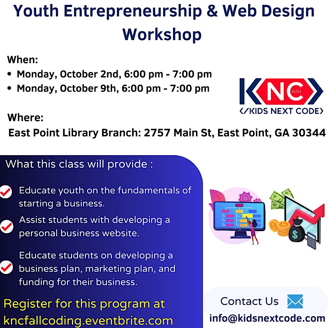 Youth Entrepreneurship &  Design Program, East Point Library