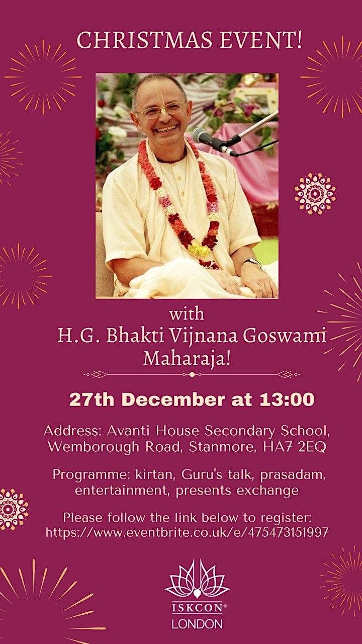 Christmas with H.H. Bhakti Vijnana Goswami Maharaja, Avanti House