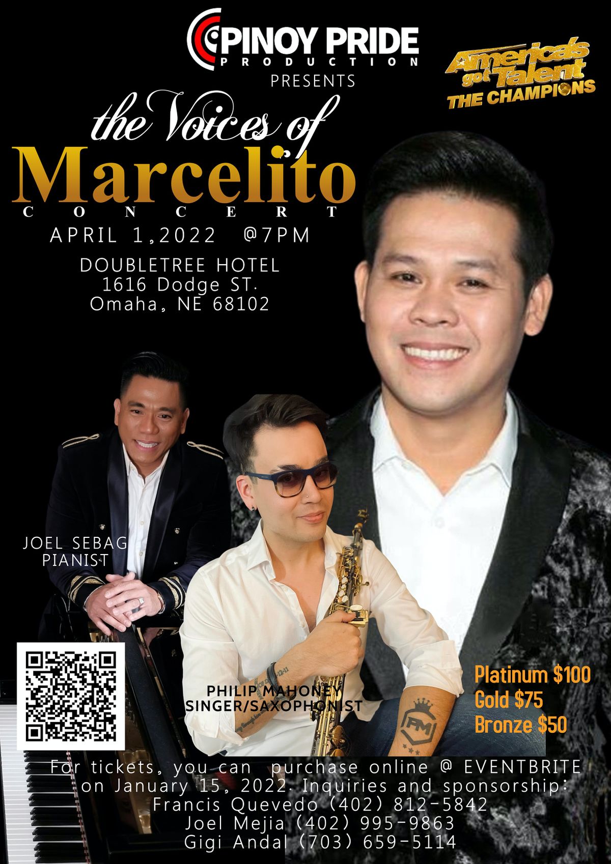 Marcelito Pomoy Concert, DoubleTree by Hilton Hotel Omaha Downtown
