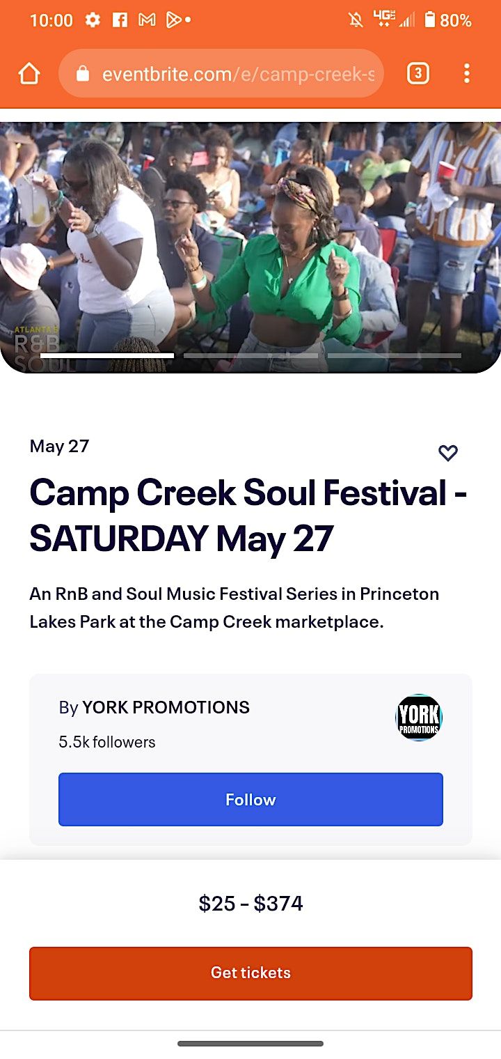 Camp Creek Soul Festival SATURDAY May 27, 3870 Redwine Rd SW, Atlanta
