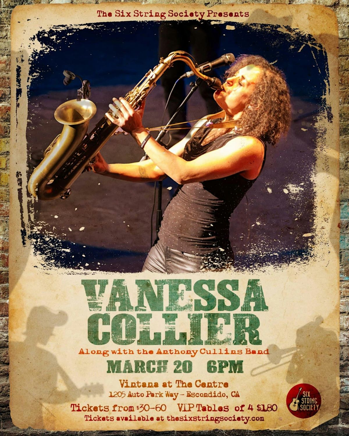 Vanessa Collier Live at the Centre w Anthony Cullins (Escondido, CA), 20 March | Event in Escondido | AllEvents
