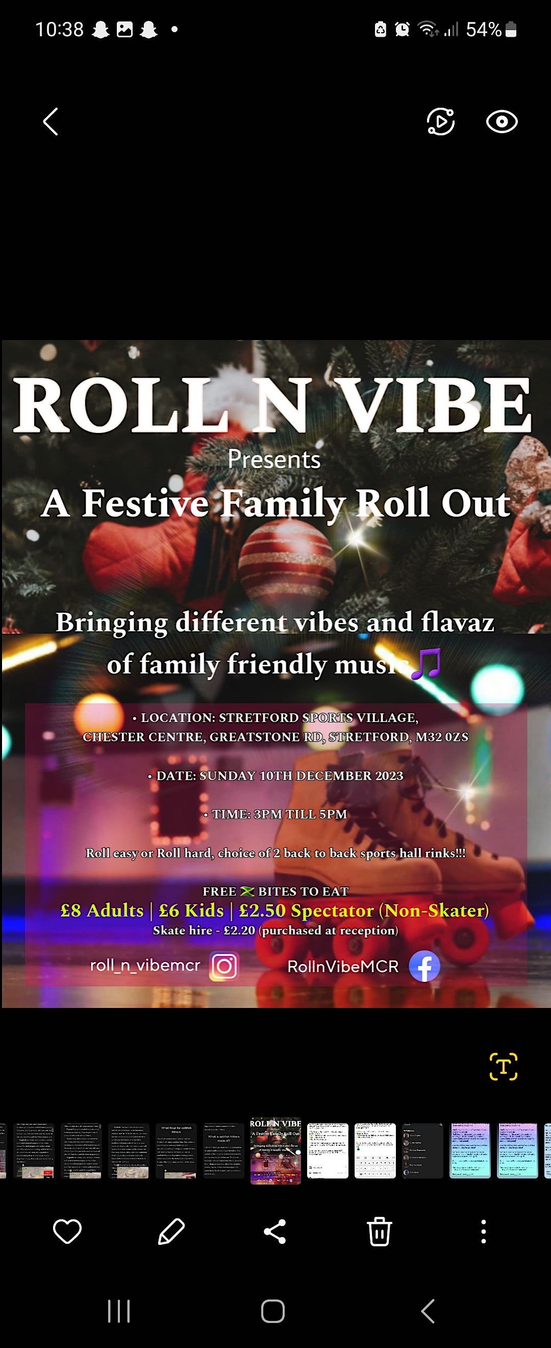 RollnVibe Presents A Festive Family Rollout, Stretford Sports Village