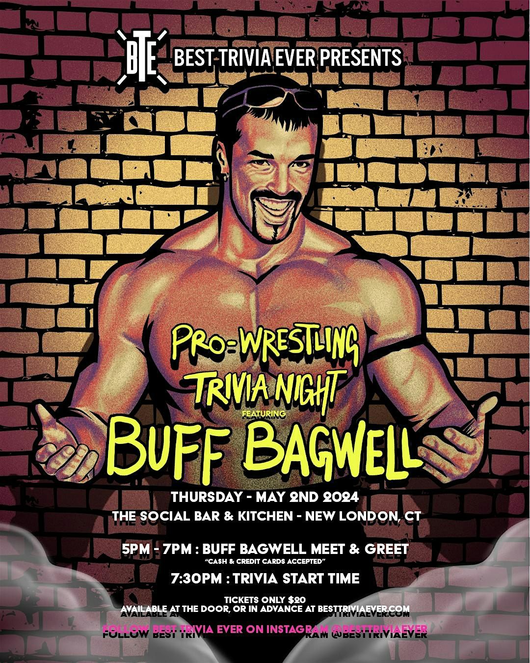 Buff May Pro-Wrestling Trivia Night featuring Buff Bagwell, The Social Bar ...
