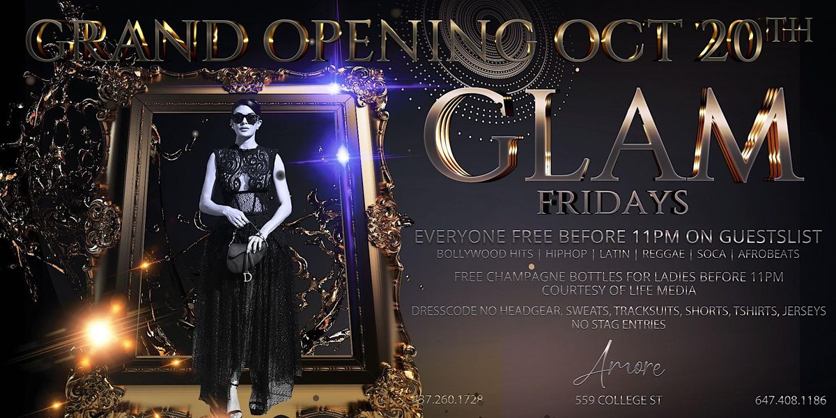GLAM FRIDAYS Toronto's Weekly Upscale Bollywood Party in Downtown Toronto | Event in Toronto | AllEvents