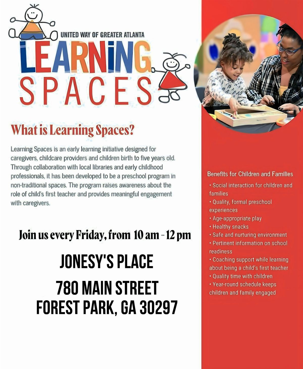 United Way of Greater Atlanta's Learning Spaces, Clayton County @ Jonesy's | Event in Forest Park | AllEvents