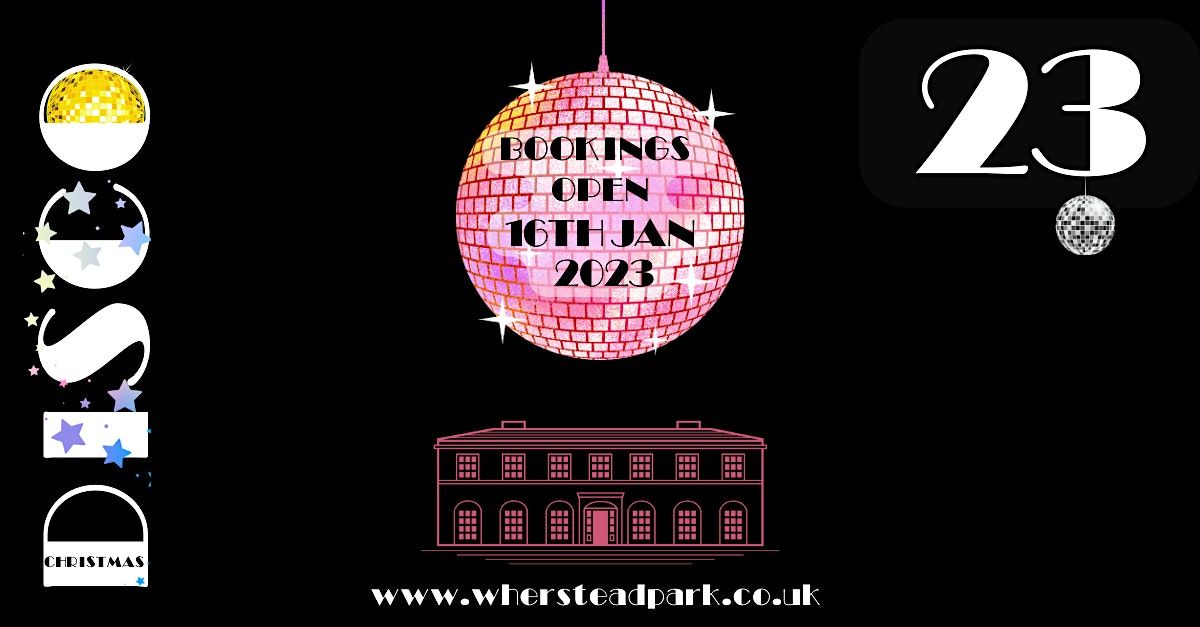 DISCO 2023CHRISTMAS PARTY DEPOSIT PAYMENTS, Wherstead Park Events