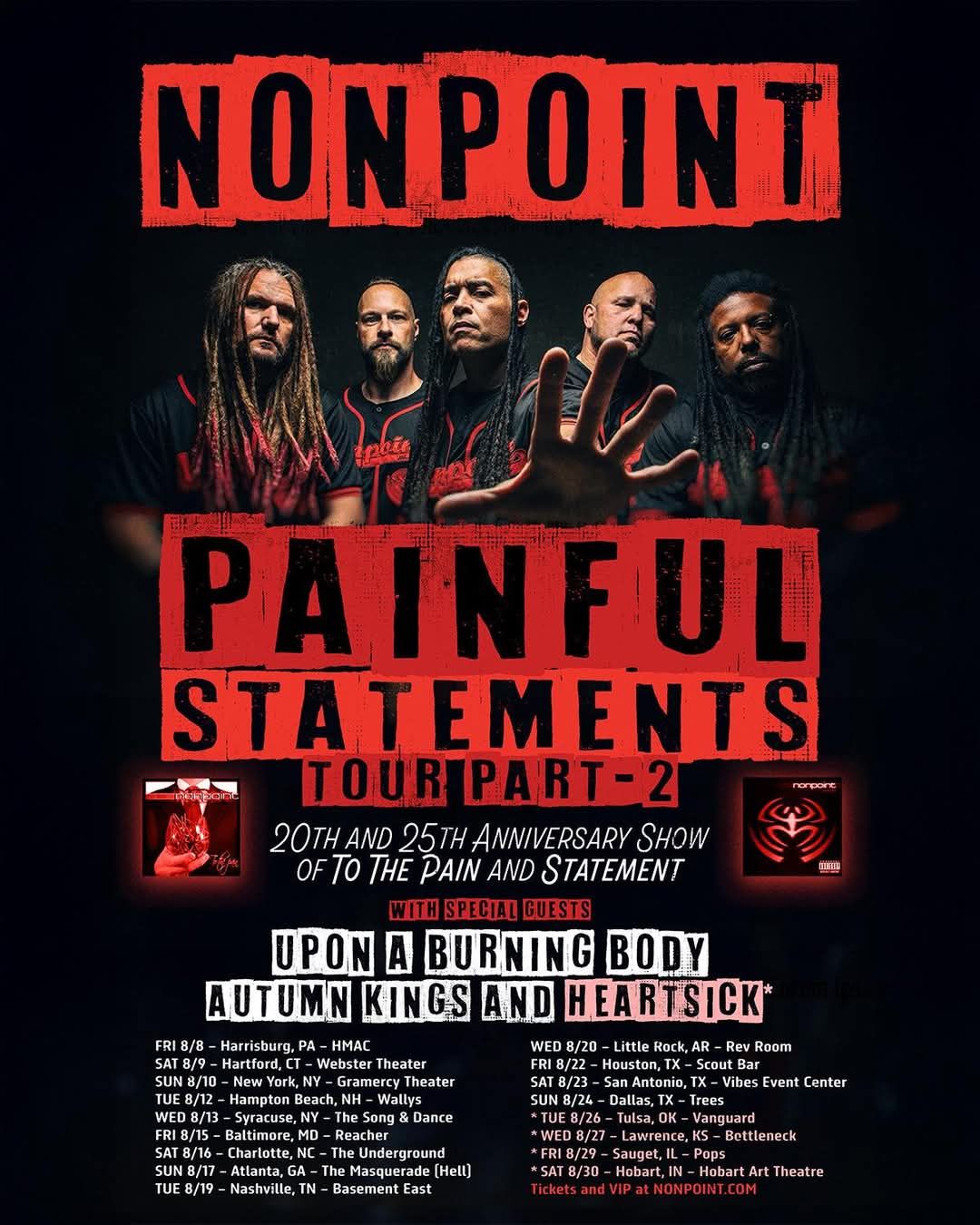 Nonpoint & Upon A Burning Body, 25 August | Event in Tulsa | AllEvents