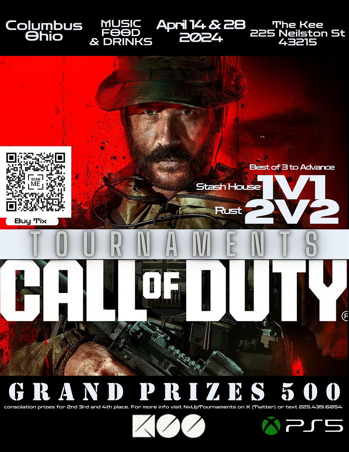 NextUp Call Of Duty Tournaments, The Kee, Columbus, 14 April 2024