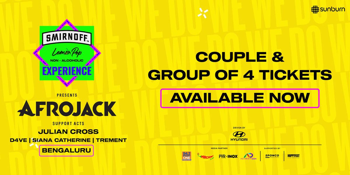 Smirnoff Experience ft. AFROJACK - Bengaluru | Event in Bangalore | AllEvents