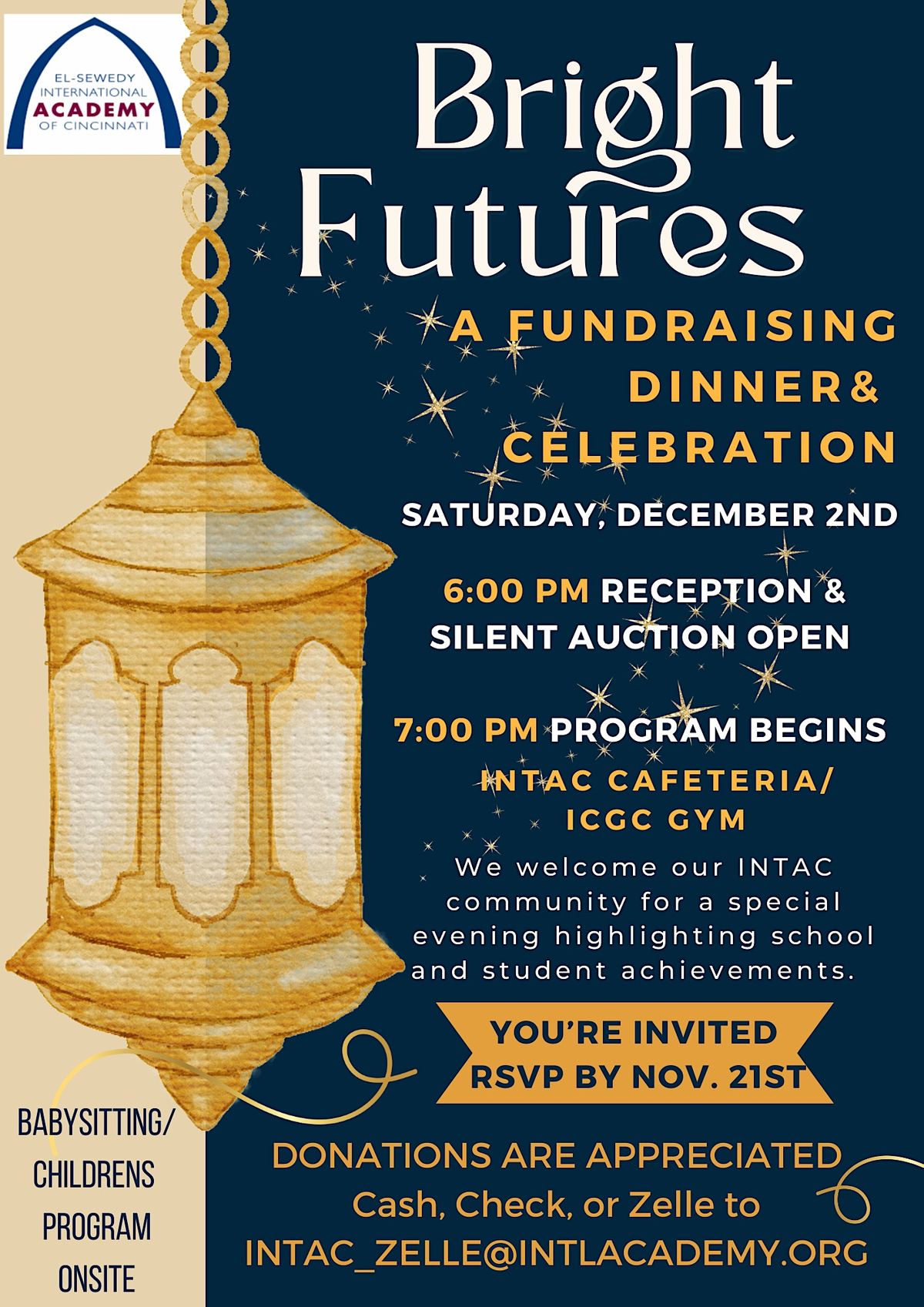 INTAC Bright Futures Dinner and Fundraiser, 8094 Plantation Drive, West