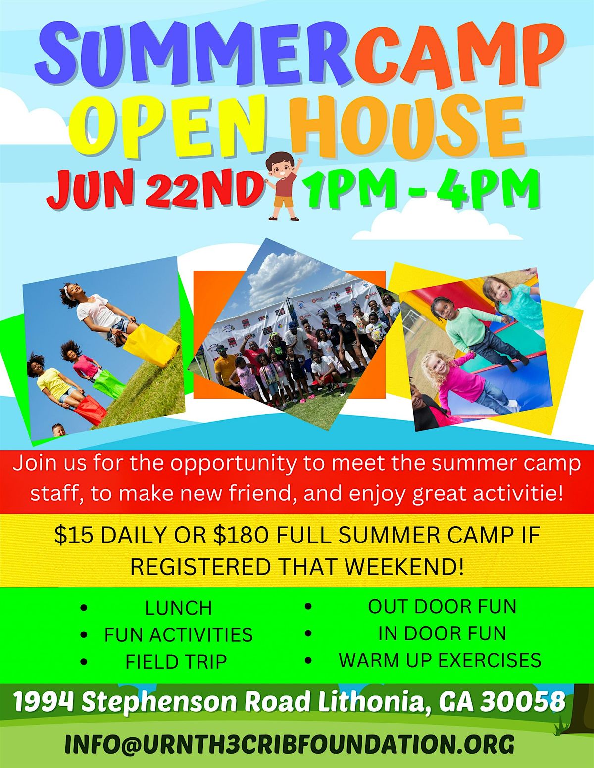 FUN N THE SUN YOUTH SUMMER CAMP, 1994 Stephenson Rd, Lithonia, 29 June