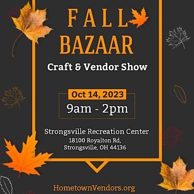 9th Annual Fall Bazaar Craft & Vendor Show